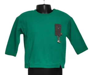 BABY BOY SIZE 18/24 MONTHS - MOIMOLN, Kelly Green Sweater VGUC B31
